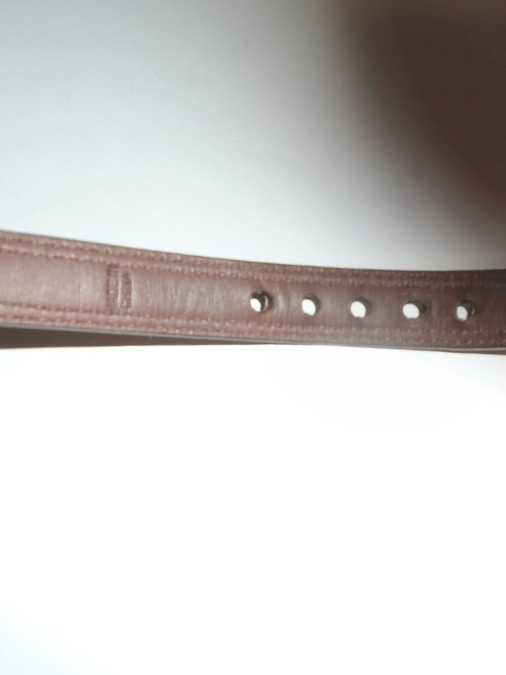 COACH BROWN LEATHER BROWN JACQUARD SIGNATURE C DOG PET COLLAR 60178 SIZE SMALL - Picture 13 of 16